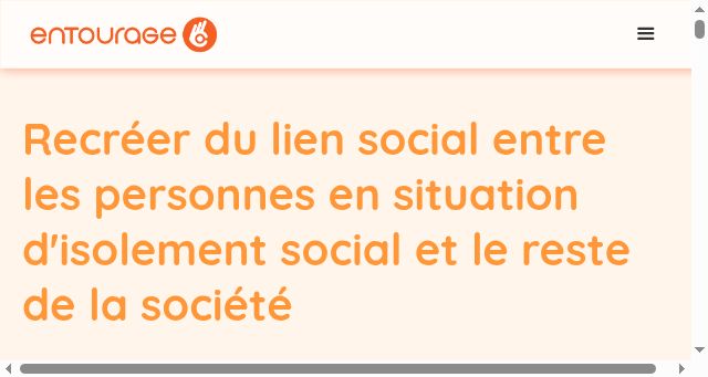 Screenshot of entourage.social