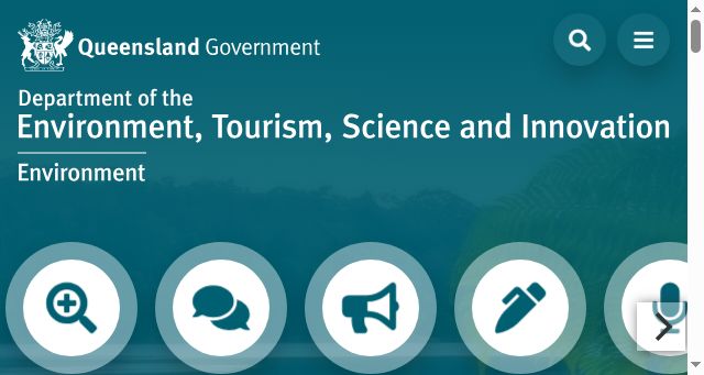 Screenshot of environment.qld.gov.au