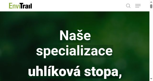 Screenshot of envitrail.cz
