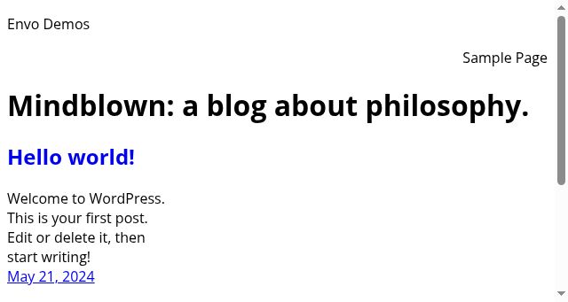 Screenshot of envo-demos.com