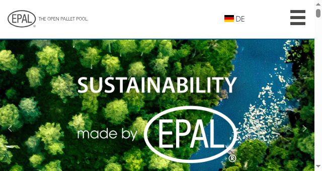 Screenshot of epal-pallets.de