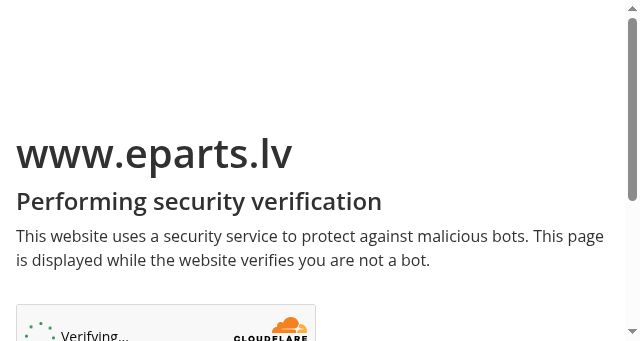 Screenshot of eparts.lv