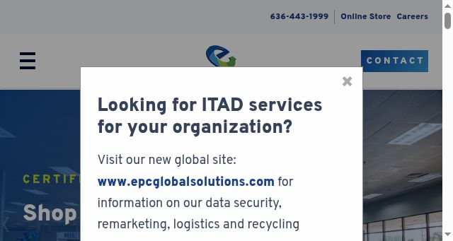 Screenshot of epcusa.com