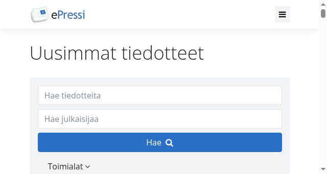 Screenshot of epressi.com
