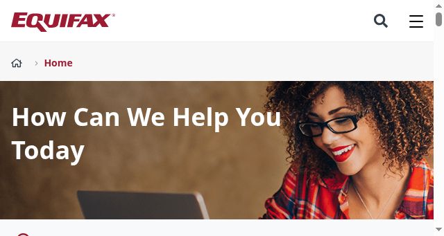 Screenshot of equifax.co.in