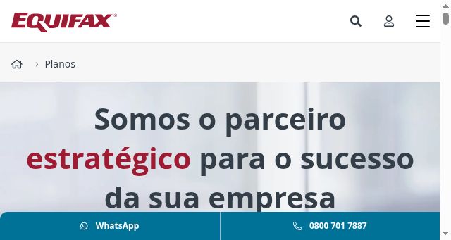 Screenshot of equifax.com.br