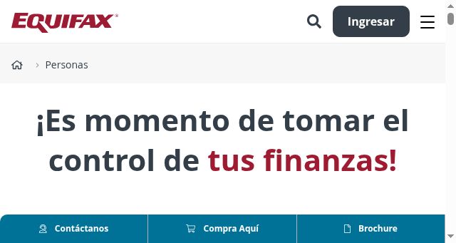 Screenshot of equifax.pe