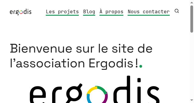 Screenshot of ergodis.org