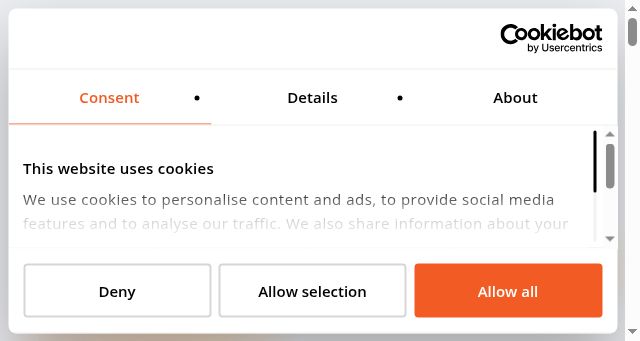 Screenshot of erislaw.se