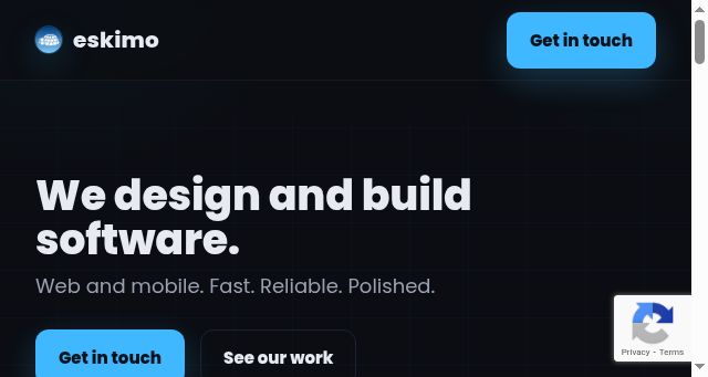 Screenshot of eskimo.software