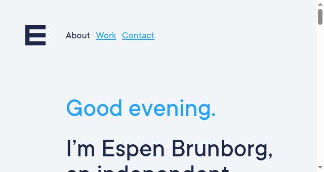 Screenshot of espen.design