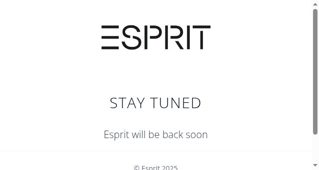Screenshot of esprit.com