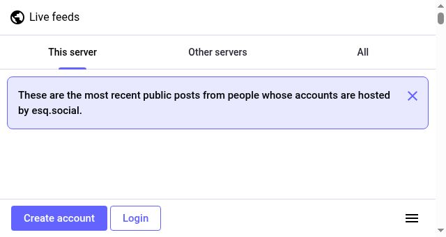 Screenshot of esq.social