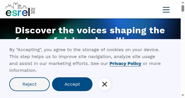 Screenshot of esrel2026.com