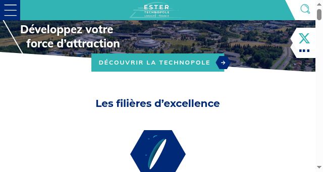 Screenshot of ester-technopole.org