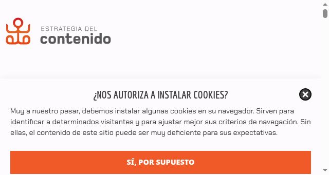 Screenshot of estrategiadelcontenido.com