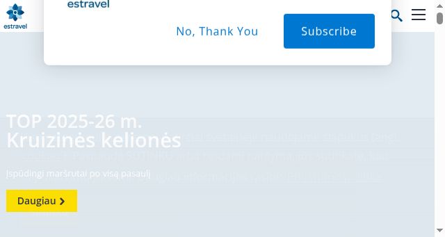 Screenshot of estravel.lt
