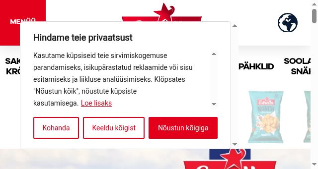 Screenshot of estrella.ee