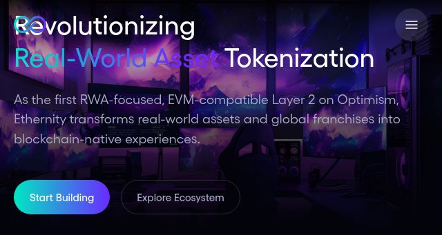 Screenshot of ethernity.io