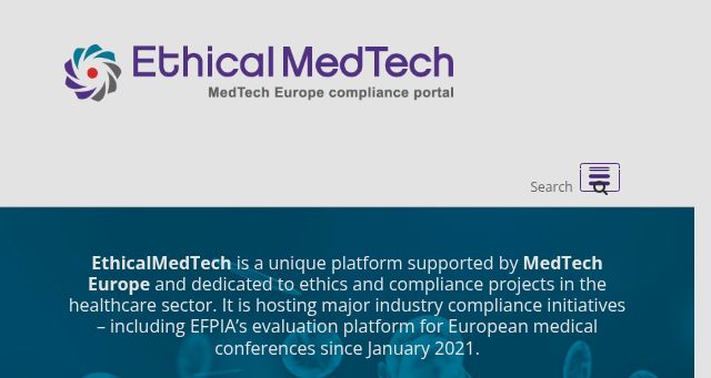 Screenshot of ethicalmedtech.eu