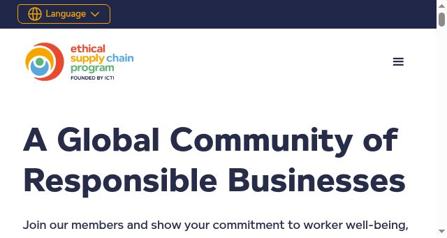 Screenshot of ethicalsupplychain.org