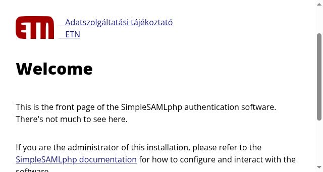 Screenshot of etn.hu