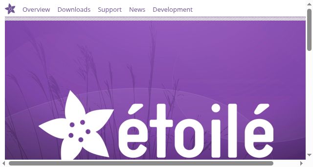 Screenshot of etoileos.com