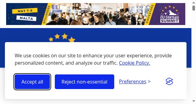 Screenshot of eu-startups.com