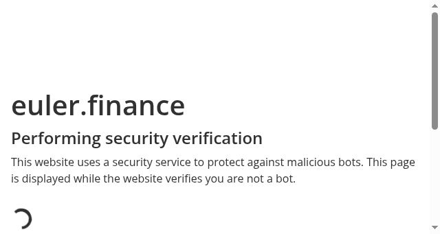 Screenshot of euler.finance