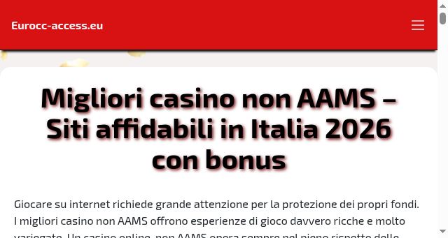 Screenshot of eurocc-access.eu