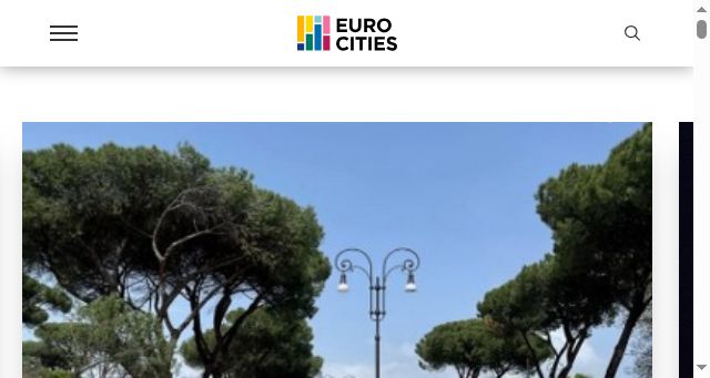 Screenshot of eurocities.eu