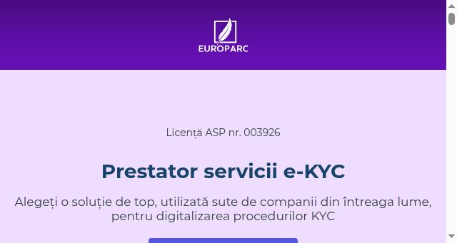 Screenshot of europarc.md