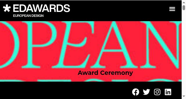 Screenshot of europeandesign.org