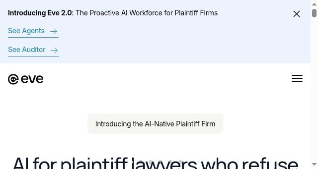 Screenshot of eve.legal