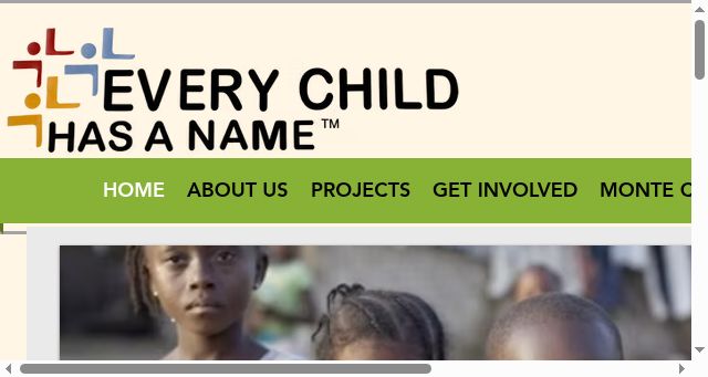 Screenshot of everychildhasaname.org
