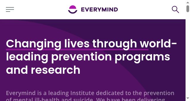 Screenshot of everymind.org.au