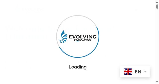 Screenshot of evolving.education