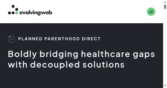 Screenshot of evolvingweb.com