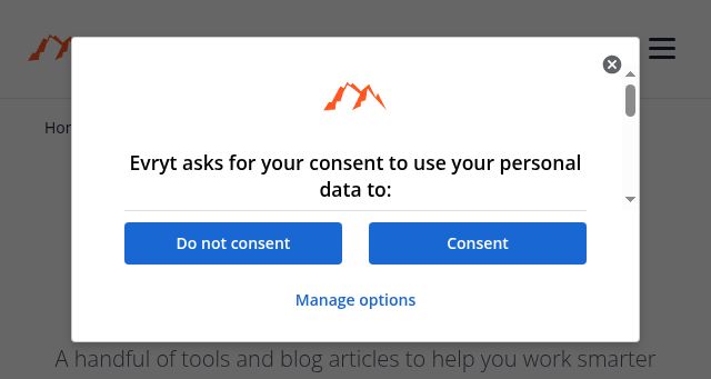 Screenshot of evryt.online