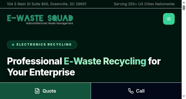 Screenshot of ewastesquad.com