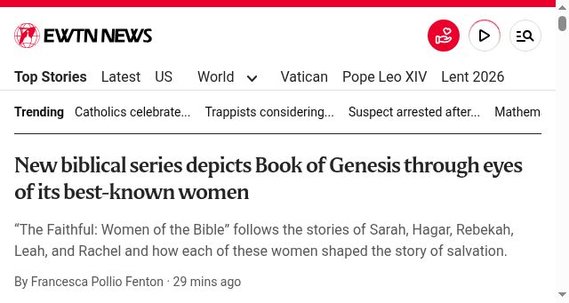 Screenshot of ewtnnews.com