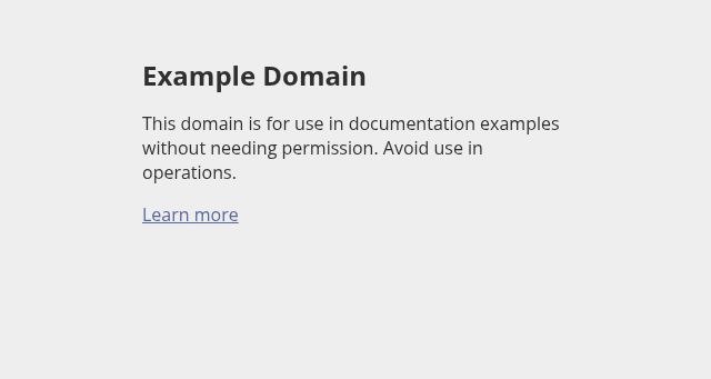 Screenshot of example.com