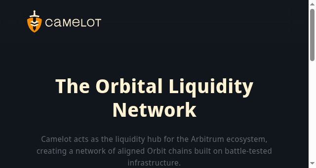 Screenshot of excalibur.exchange