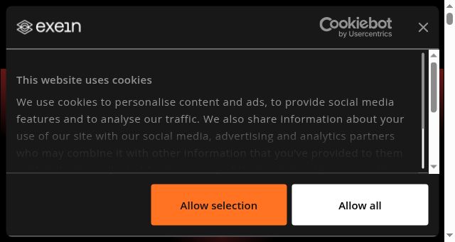 Screenshot of exein.io