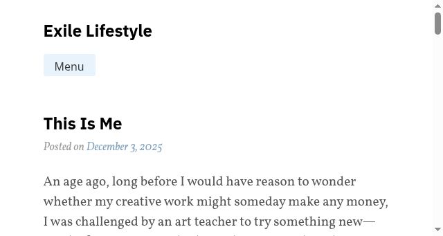 Screenshot of exilelifestyle.com