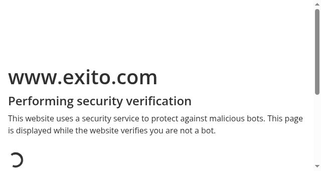 Screenshot of exito.com