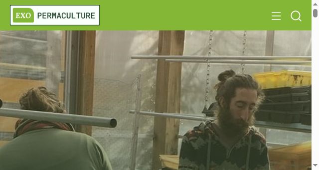 Screenshot of exopermaculture.com