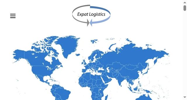 Screenshot of expatlogistics.com
