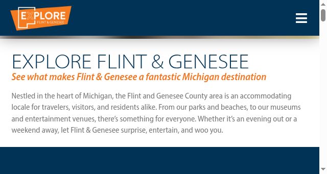 Screenshot of exploreflintandgenesee.org
