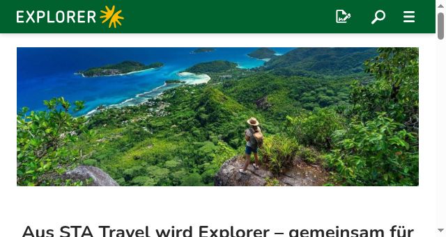 Screenshot of explorer.de